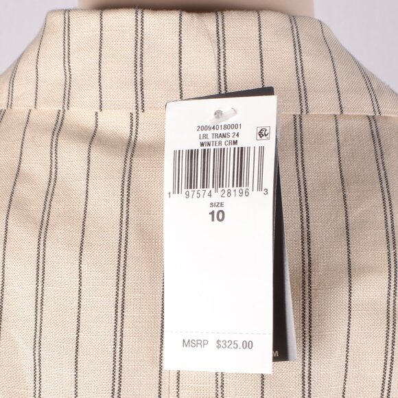 Lauren Ralph Lauren Striped Linen-Blend Blazer - Picture 6 of 6